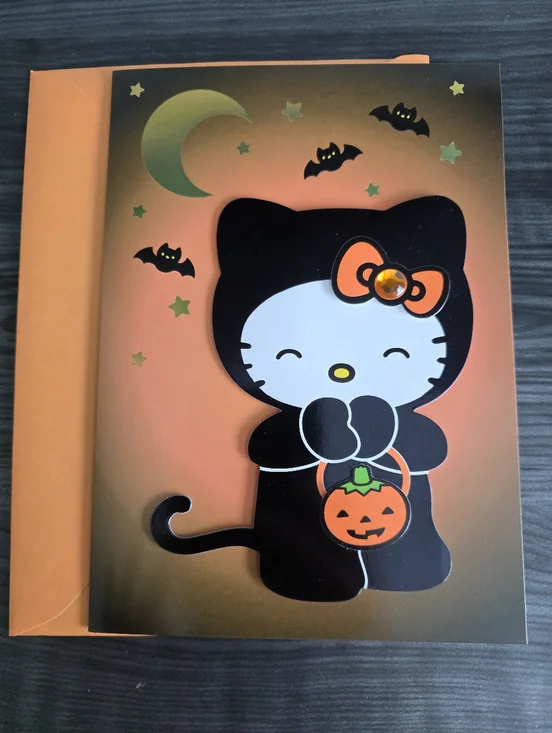 Papyrus Hello Kitty Halloween Card - Picture 1 of 6